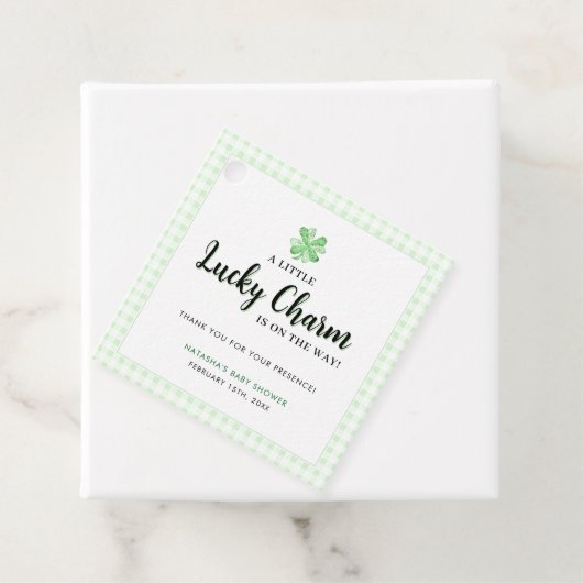 Little Lucky Charm | St Patrick's Day Baby shower Bedankjes Labels (In situ)