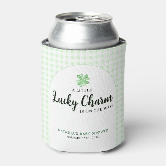Little Lucky Charm | St Patrick's Day Baby shower Blikjeskoeler (Blikje Voorkant)