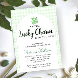 Little Lucky Charm | St Patrick's Day Baby shower Kaart