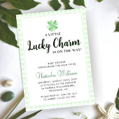 Little Lucky Charm | St Patrick's Day Baby shower Kaart