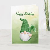 Little Lucky Gnome Birthday wil Kaart (Voorkant)