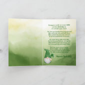 Little Lucky Gnome Birthday wil Kaart (Binnen)