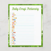 Little Lucky One Shamrock Baby Emoji Pictionary Flyer (Voorkant)