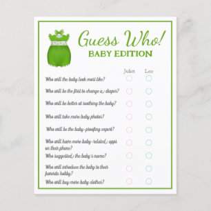 Little Lucky One Shamrock Baby Girl Guess Who Baby Flyer