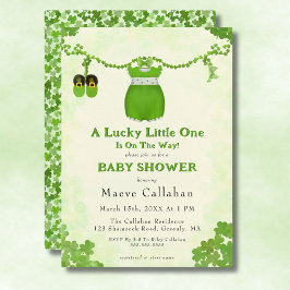 Little Lucky One Shamrock Baby Girl Outfit Kaart