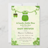 Little Lucky One Shamrock Baby Girl Outfit Kaart (Voorkant)