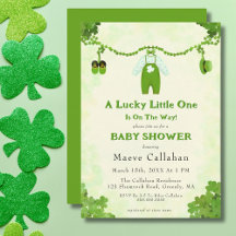 Little Lucky One Shamrock Baby Outfit Baby shower