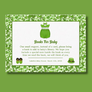 Little Lucky One Shamrock Boeken voor Baby Girl Informatiekaartje