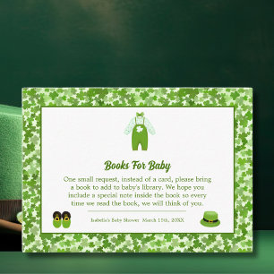 Little Lucky One Shamrock boeken voor Baby Informatiekaartje