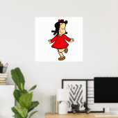 Little Lulu Happy Poster (Thuiskantoor)
