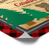 Little Lumberjack Baby shower Welcome Sign Poster (Hoek)