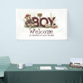 Little Lumberjack Beer Baby shower Welkom Spandoek (Beurs)