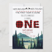 Little Lumberjack Verjaardag Uitnodigen - Buffalo Kaart (Voorkant)