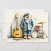 Little Maestro 1e verjaardagsfeestje Kaart (Voorkant)