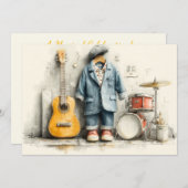 Little Maestro 1e verjaardagsfeestje Kaart (Voorkant / Achterkant)