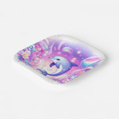 Little Magical Dolphin Baby shower Papieren Bordje (Gebogen)