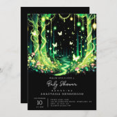 Little Magical Enchanted Forest Baby shower Kaart (Voorkant / Achterkant)