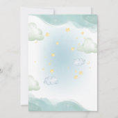 Little man Adventure wacht op baby shower Kaart (Achterkant)