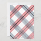 Little man Baby Boy Showuitnodiging Red Navy Kaart (Achterkant)