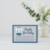 Little Man Baby shower Boek Aanvraag Informatiekaartje (Staand voorkant)