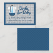 Little Man Baby shower Boek Aanvraag Informatiekaartje (Voorkant / Achterkant)