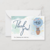 Little man Baby shower dank u Notitiekaartje (Voorkant)