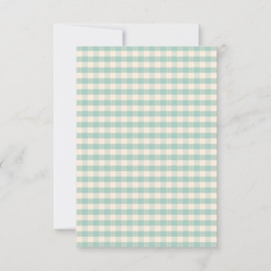 Little Man Baby shower Invitation Boy - Mustache Kaart (Achterkant)