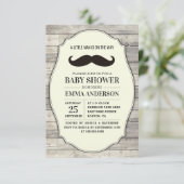 Little Man Baby shower Invitation Country Mustache Kaart (Staand voorkant)