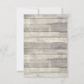 Little Man Baby shower Invitation Country Mustache Kaart (Achterkant)