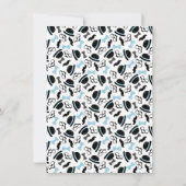 Little Man Baby shower Invitation Dapper Elephant Kaart (Achterkant)