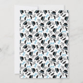 Little Man Baby shower Invitation Dapper Elephant Kaart (Achterkant)