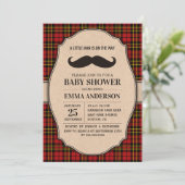 Little Man Baby shower Invitation - Mustache Pset Kaart (Staand voorkant)