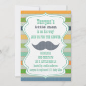 LITTLE MAN Baby shower & uitnodiging van geboorte (Voorkant)