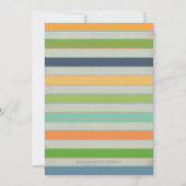 LITTLE MAN Baby shower & uitnodiging van geboorte (Achterkant)