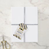 Little Man Bedankt Tag, Nep Glitters, Vlinderdas Cadeaulabel (Met Touw)