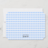 Little Man Birthday Mustache Photo Invitation Kaart (Achterkant)