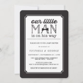 Little Man Bow Stropdas Classic Boy Baby shower In Kaart (Voorkant)