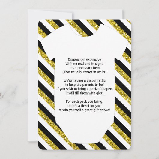 Little Man Bow Stropdas Invitation Baby shower Kaart (Achterkant)