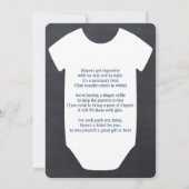 Little Man Bow Stropdas Invitation Baby shower Kaart (Achterkant)