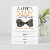 Little Man Bow tie Boy Baby Shower (Staand voorkant)