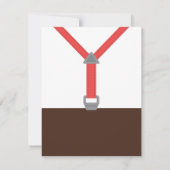 Little Man Bowtie Baby Boy Shower Uitnodigingen (Achterkant)