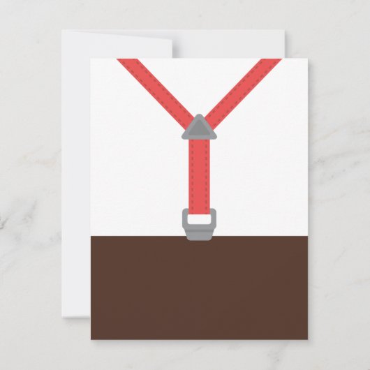 Little Man Bowtie Baby Boy Shower Uitnodigingen (Achterkant)