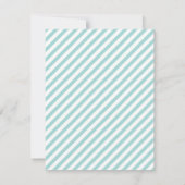 Little Man Boy Baby shower Invitation - Blue Kaart (Achterkant)