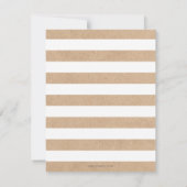 Little Man Boy Baby shower Invitation - Kraft Kaar Kaart (Achterkant)