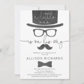 Little man boy baby shower kaart (Voorkant)