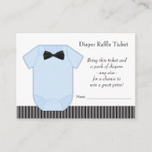 Little Man Boys Luier Raffle Tickets Informatiekaartje (Voorkant)