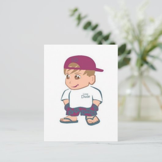 Little Man Briefkaart (Staand voorkant)