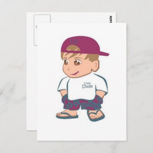 Little Man Briefkaart (Voorkant / Achterkant)