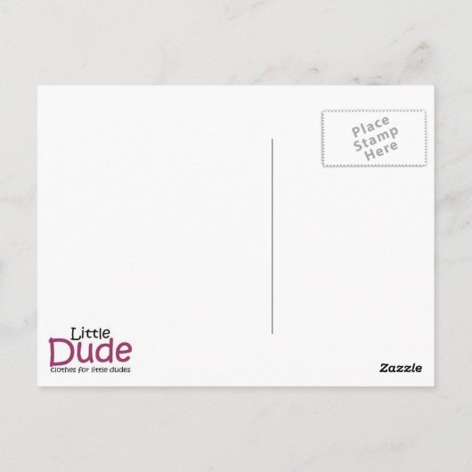 Little Man Briefkaart (Achterkant)