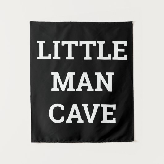 Little Man Cave Jongenskamer Muur Wandkleed (Voorkant)